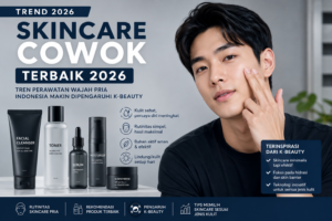 Skincare cowok terbaik 2026 dengan tren perawatan wajah pria Indonesia yang dipengaruhi K-Beauty.